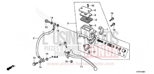 MAITRE-CYLINDRE FREIN AR. SH125C de 2012